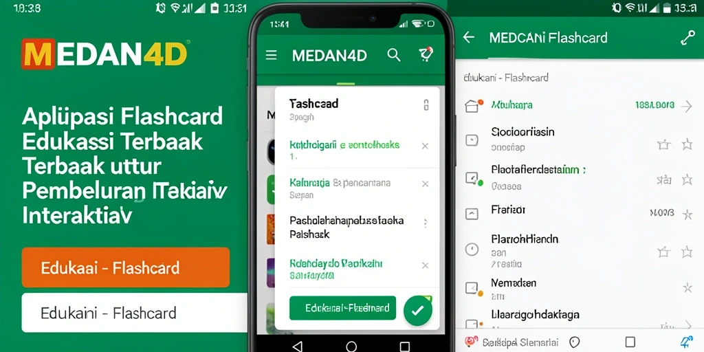 Antarmuka aplikasi MEDAN4D yang menarik dan fungsional untuk belajar Flashcard.