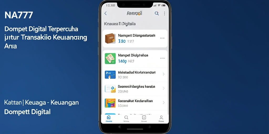 Tampilan antarmuka aplikasi NA777 yang modern dan intuitif.