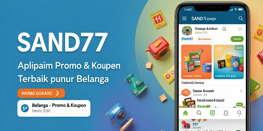 Tampilan antarmuka SAND77 dengan berbagai promo menarik.